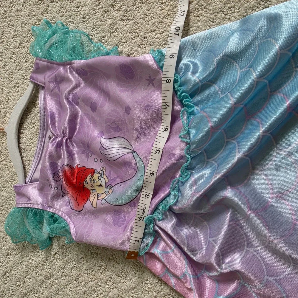 Disney Princess Ariel Little Mermaid Nightgown Toddler size 5T Dress